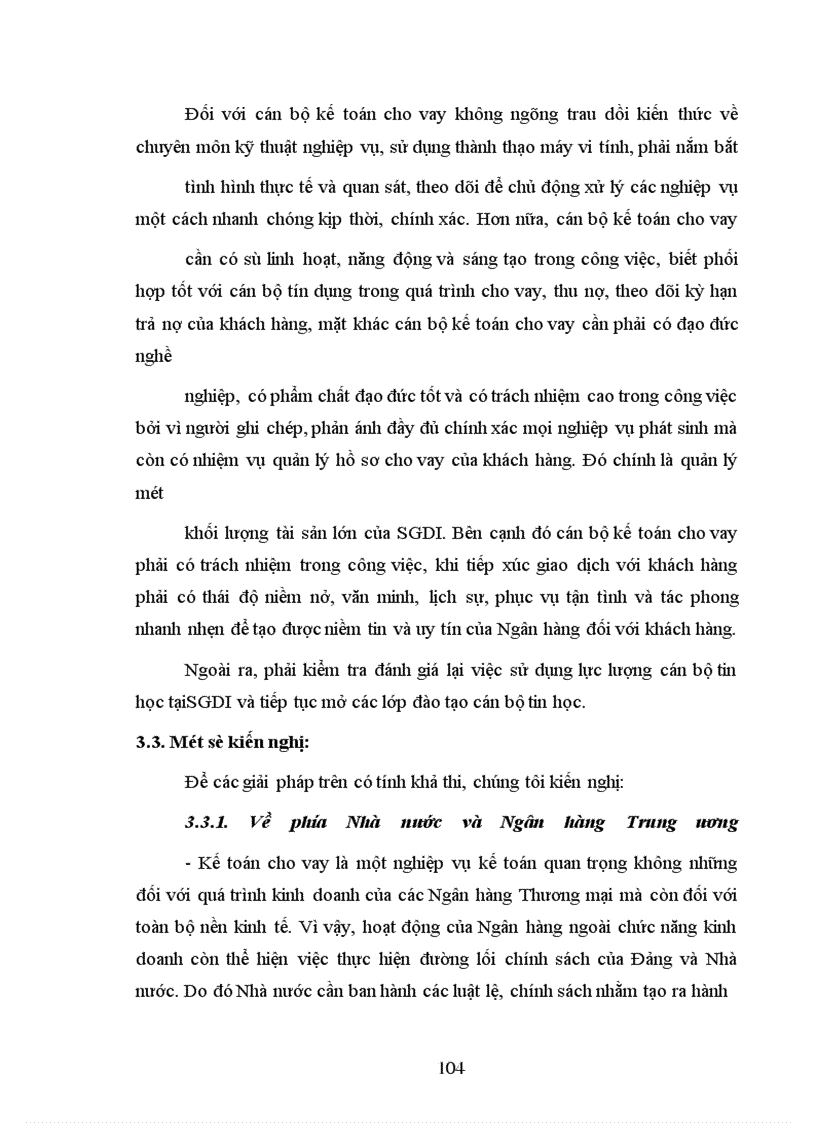 image for page Một số giải pháp nhằm hoàn thiện và nâng cao hiệu quả nghiệp vụ kế toán cho vay tại SGDI