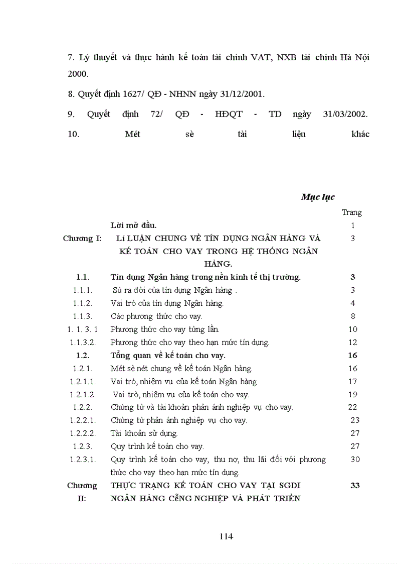 image for page Một số giải pháp nhằm hoàn thiện và nâng cao hiệu quả nghiệp vụ kế toán cho vay tại SGDI