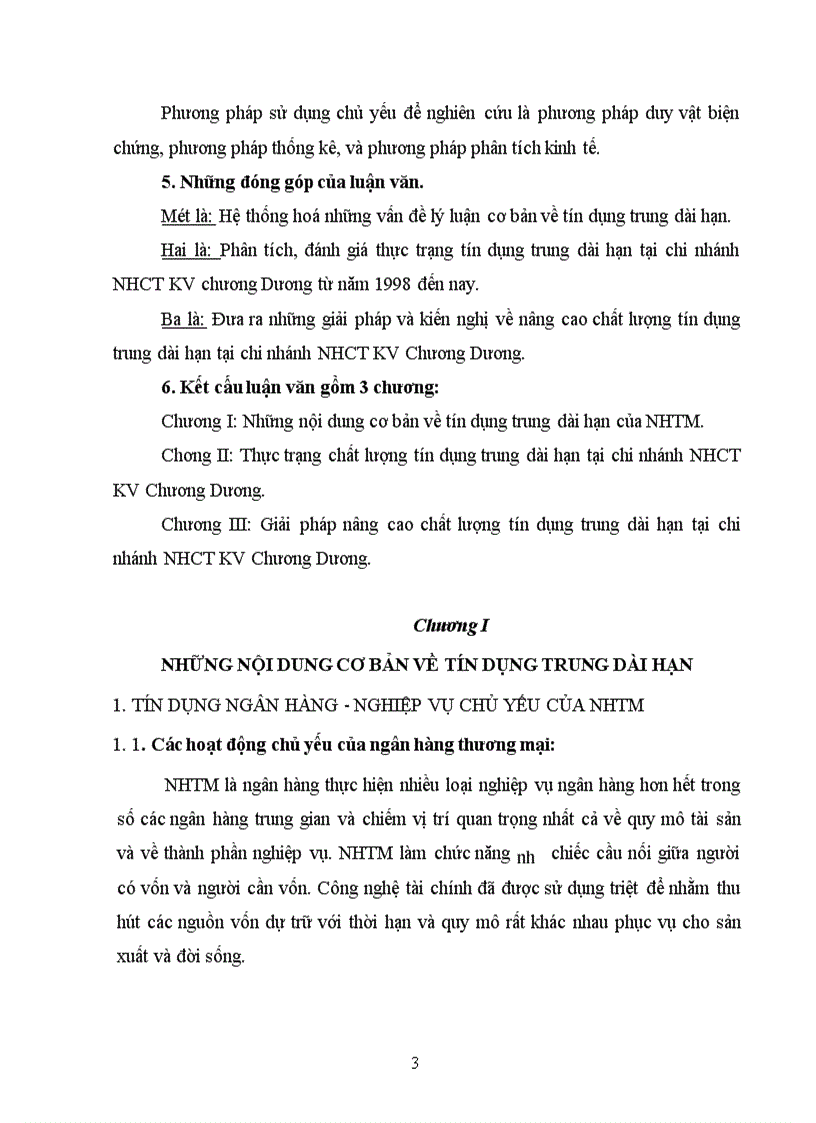 image for page Giải pháp nâng cao chất lượng tín dụng trung dài hạn tại chi nhánh NHCT KV Chương Dương