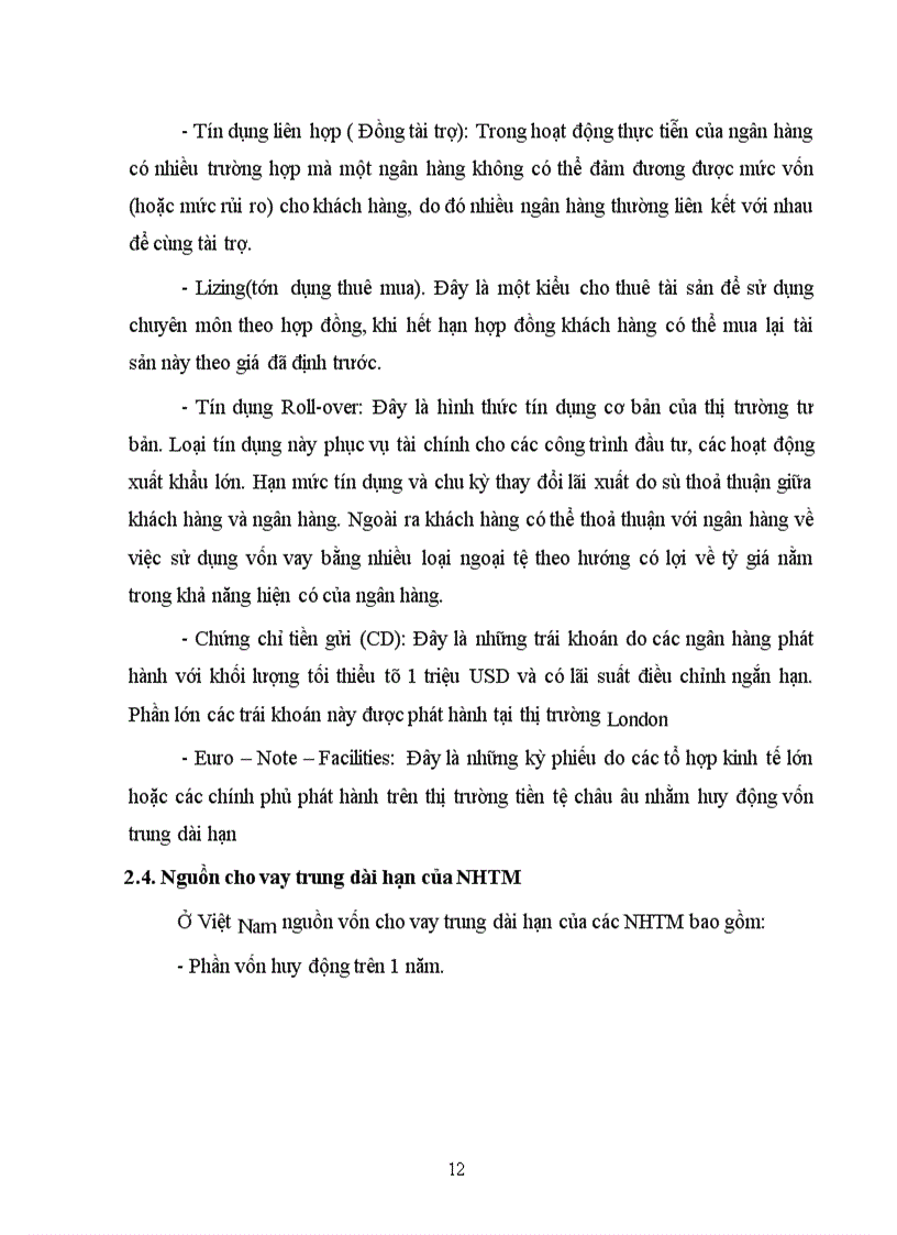 image for page Giải pháp nâng cao chất lượng tín dụng trung dài hạn tại chi nhánh NHCT KV Chương Dương