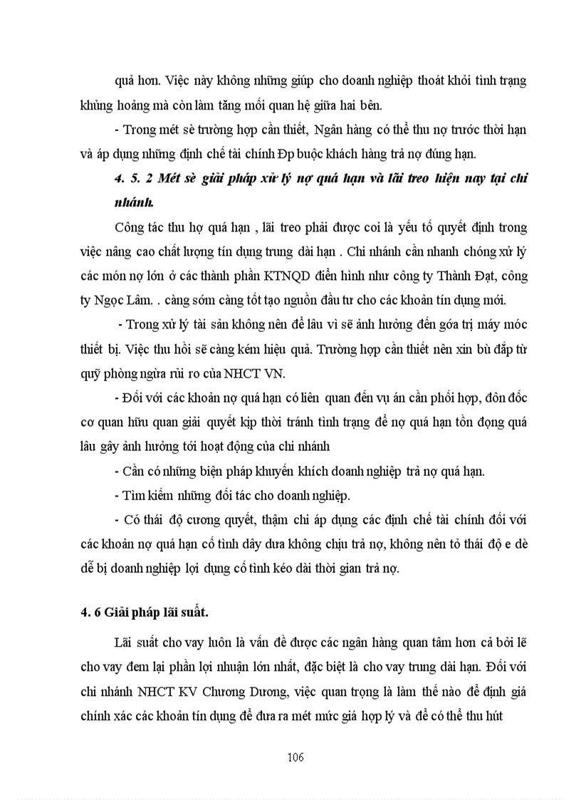 image for page Giải pháp nâng cao chất lượng tín dụng trung dài hạn tại chi nhánh NHCT KV Chương Dương