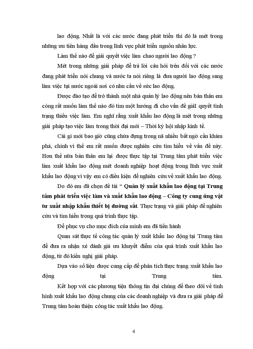 image for page Quản lý xuất khẩu lao động tại Trung tâm phát triển việc làm và xuất khẩu lao động – Công ty cung ứng vật tư xuất nhập khẩu thiết bị đường sắt
