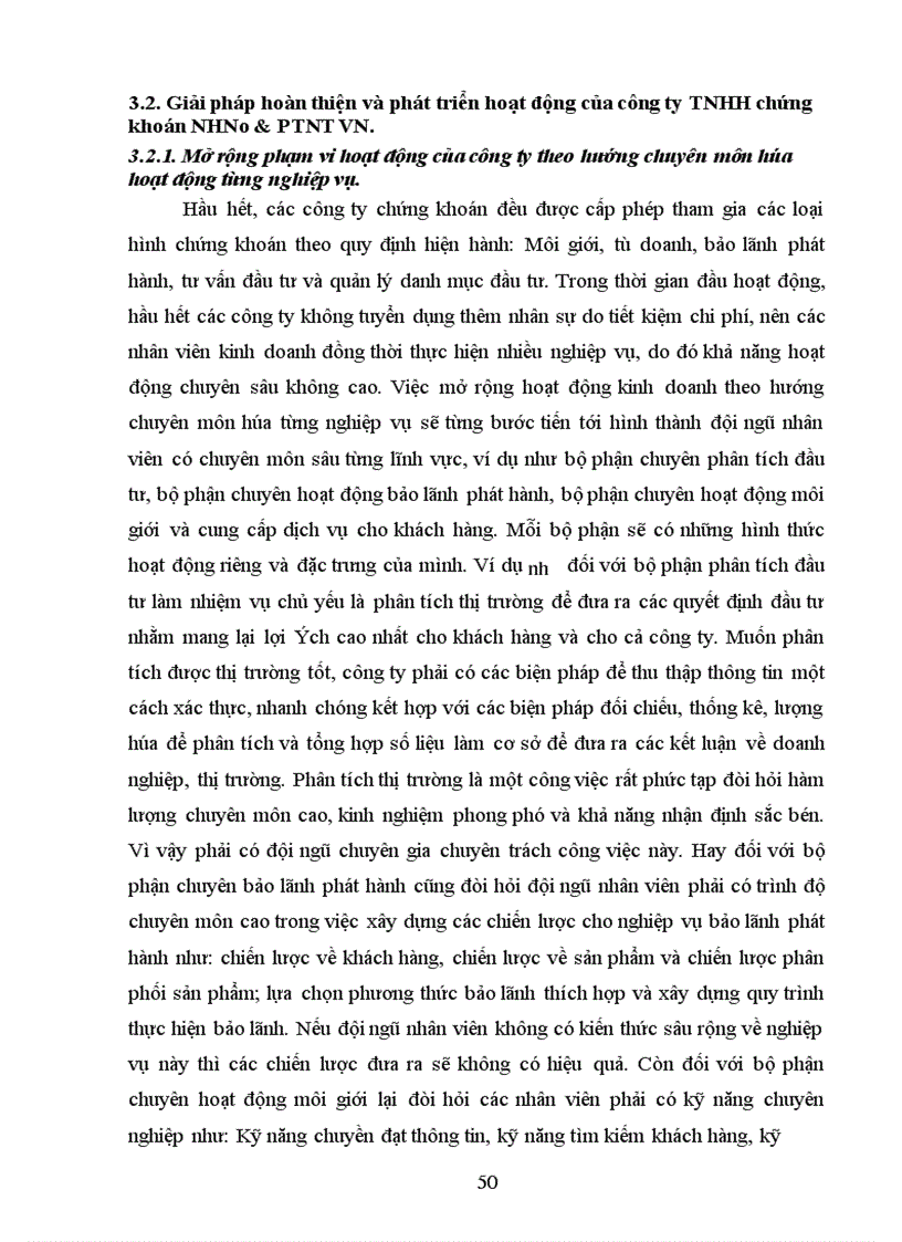 image for page Giải pháp hoàn thiện và phát triển hoạt động của công ty TNHH chứng khoán NHNo&PTNT VN