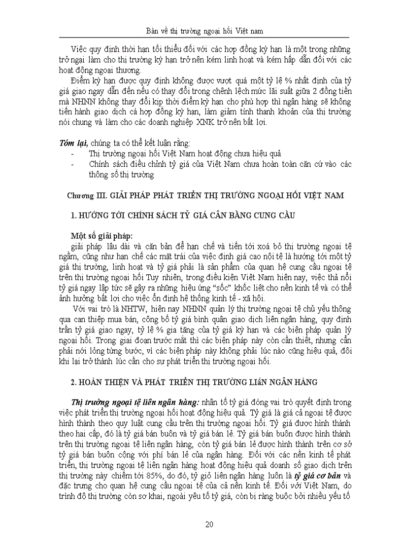 image for page Bàn về thị trường ngoại hối Việt nam