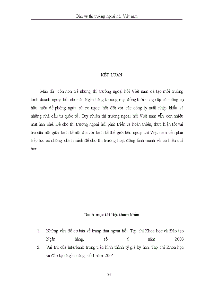 image for page Bàn về thị trường ngoại hối Việt nam