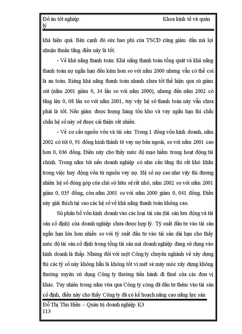 image for page Phân tích tình hình tài chính của Công ty xây dựng số 2 – Tổng công ty xây dựng Hà Nội