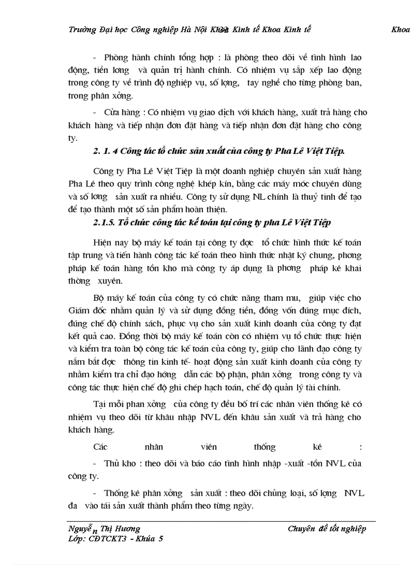 image for page Hoàn thiện kế toán nl,vl và ccdc tại công ty pha lê việt tiệp