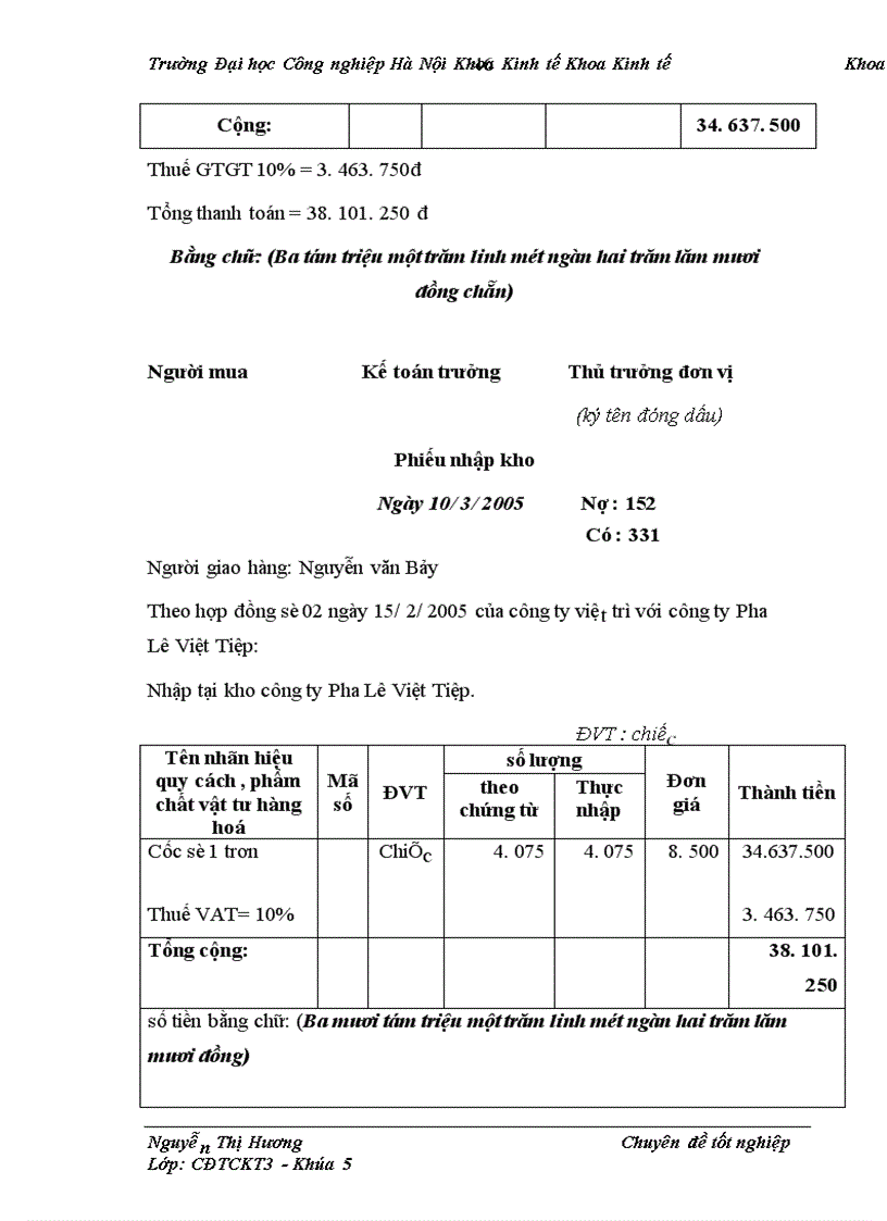 image for page Hoàn thiện kế toán nl,vl và ccdc tại công ty pha lê việt tiệp