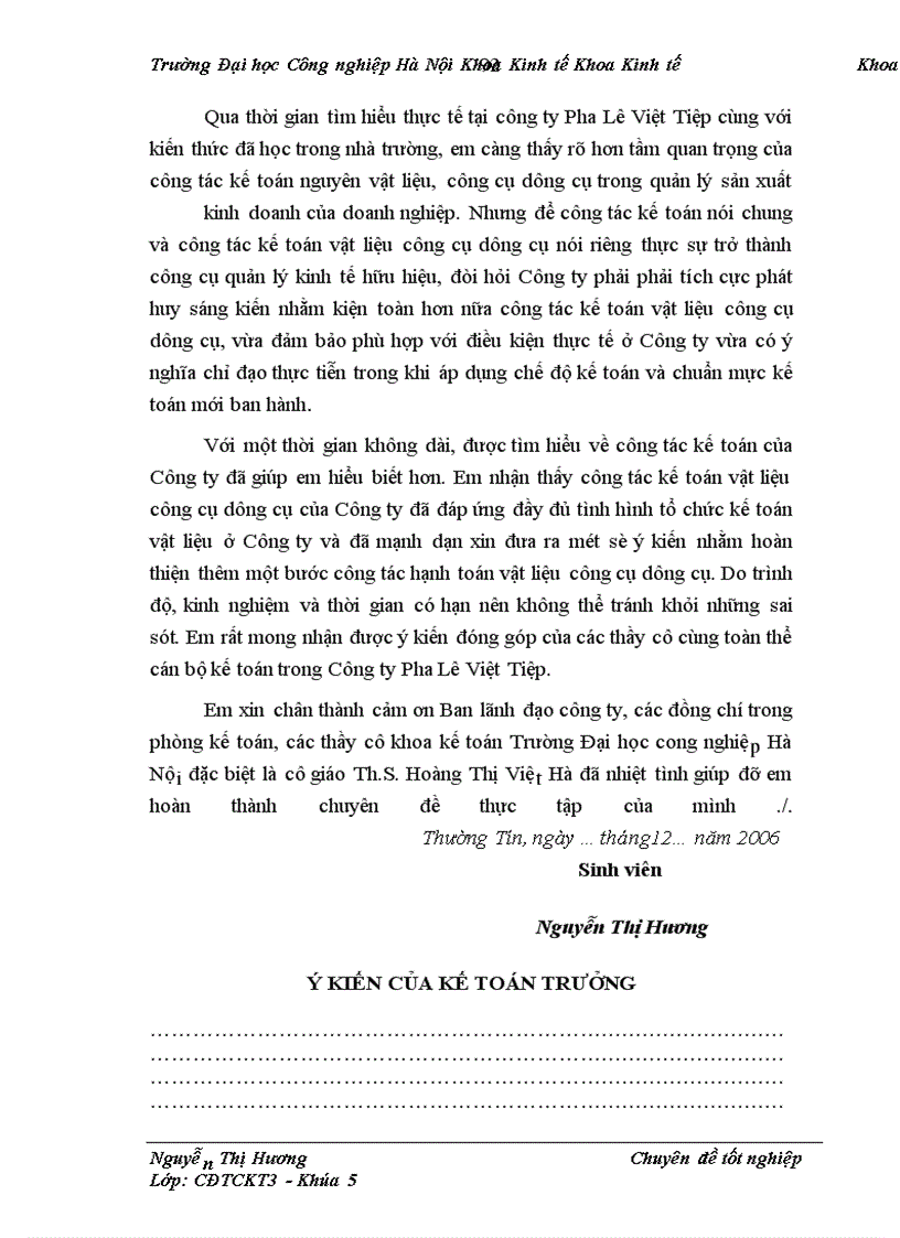 image for page Hoàn thiện kế toán nl,vl và ccdc tại công ty pha lê việt tiệp