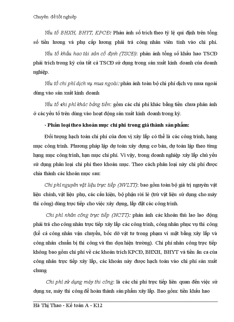 image for page Hoàn thiện hạch toán chi phí sản xuất và tính giá thành sản phẩm xây lắp tại công ty TNHH Thông Hiệp