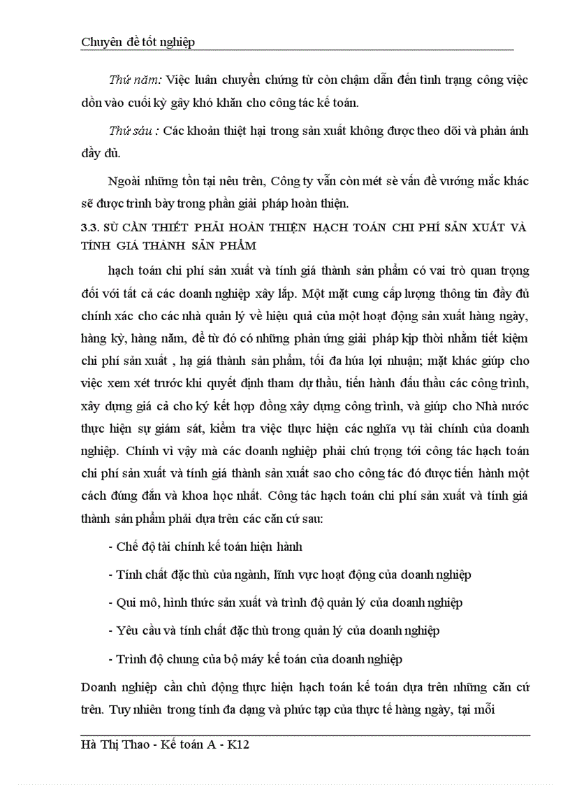 image for page Hoàn thiện hạch toán chi phí sản xuất và tính giá thành sản phẩm xây lắp tại công ty TNHH Thông Hiệp