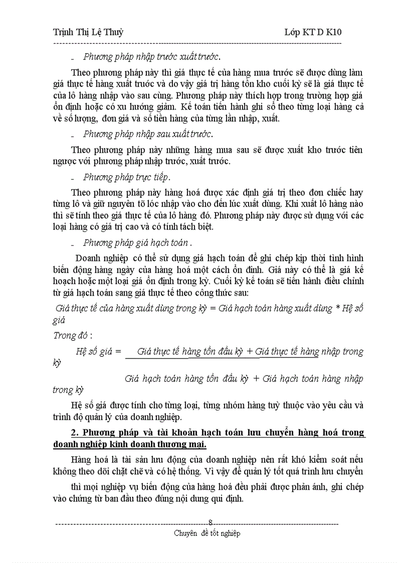 image for page Hoàn thiện công tác kế toán lưu chuyển hàng hoá và xác định kết quả kinh doanh tại Công ty TNHH Kim Khí Nam Tùng