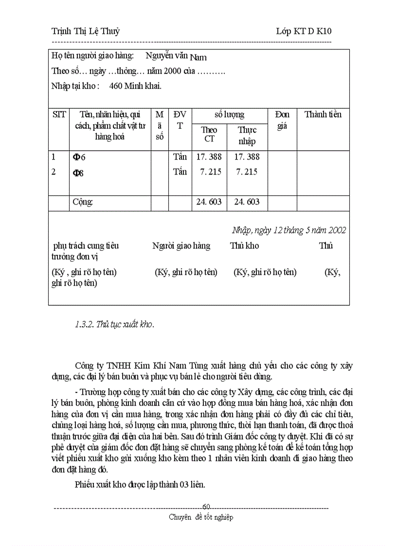 image for page Hoàn thiện công tác kế toán lưu chuyển hàng hoá và xác định kết quả kinh doanh tại Công ty TNHH Kim Khí Nam Tùng