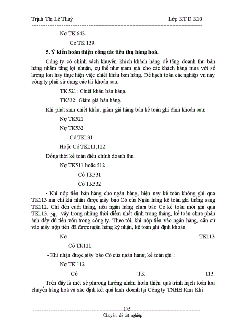 image for page Hoàn thiện công tác kế toán lưu chuyển hàng hoá và xác định kết quả kinh doanh tại Công ty TNHH Kim Khí Nam Tùng