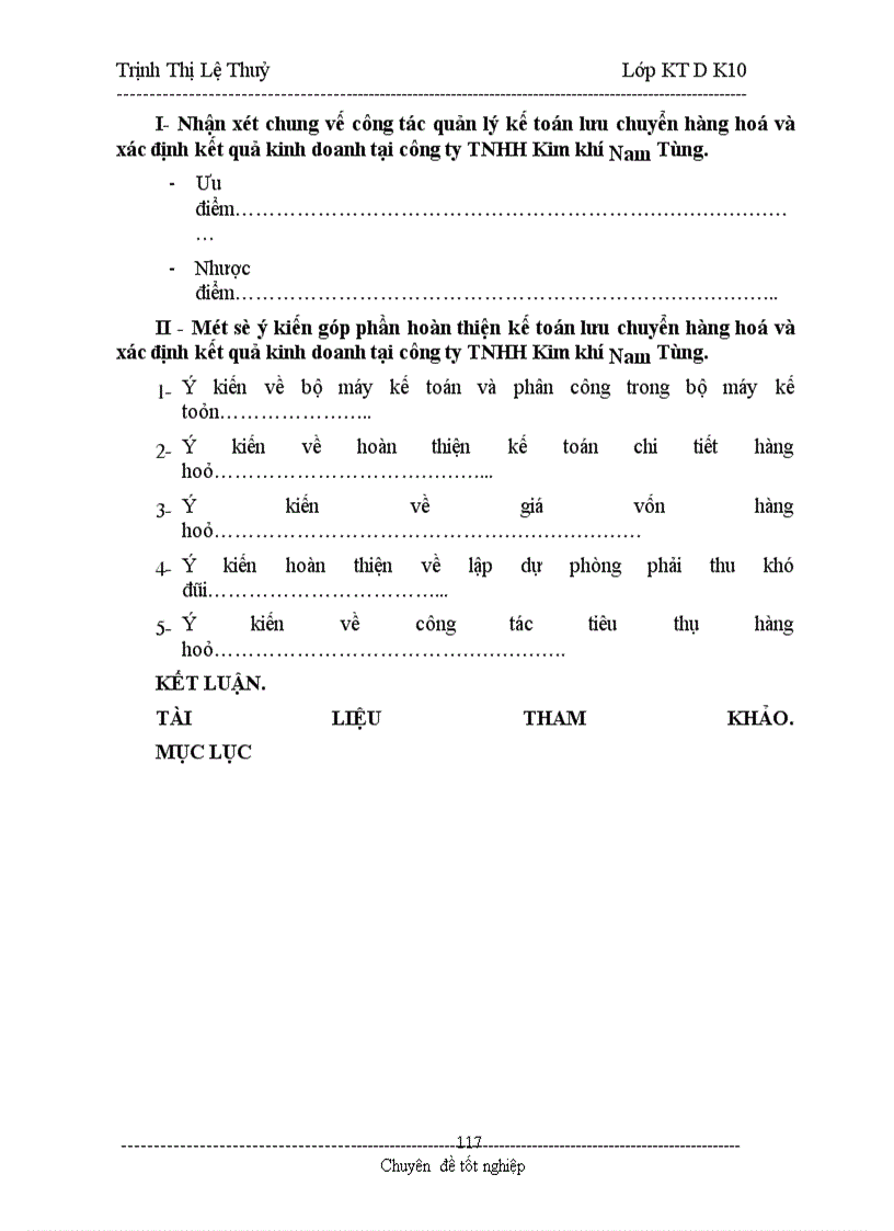 image for page Hoàn thiện công tác kế toán lưu chuyển hàng hoá và xác định kết quả kinh doanh tại Công ty TNHH Kim Khí Nam Tùng