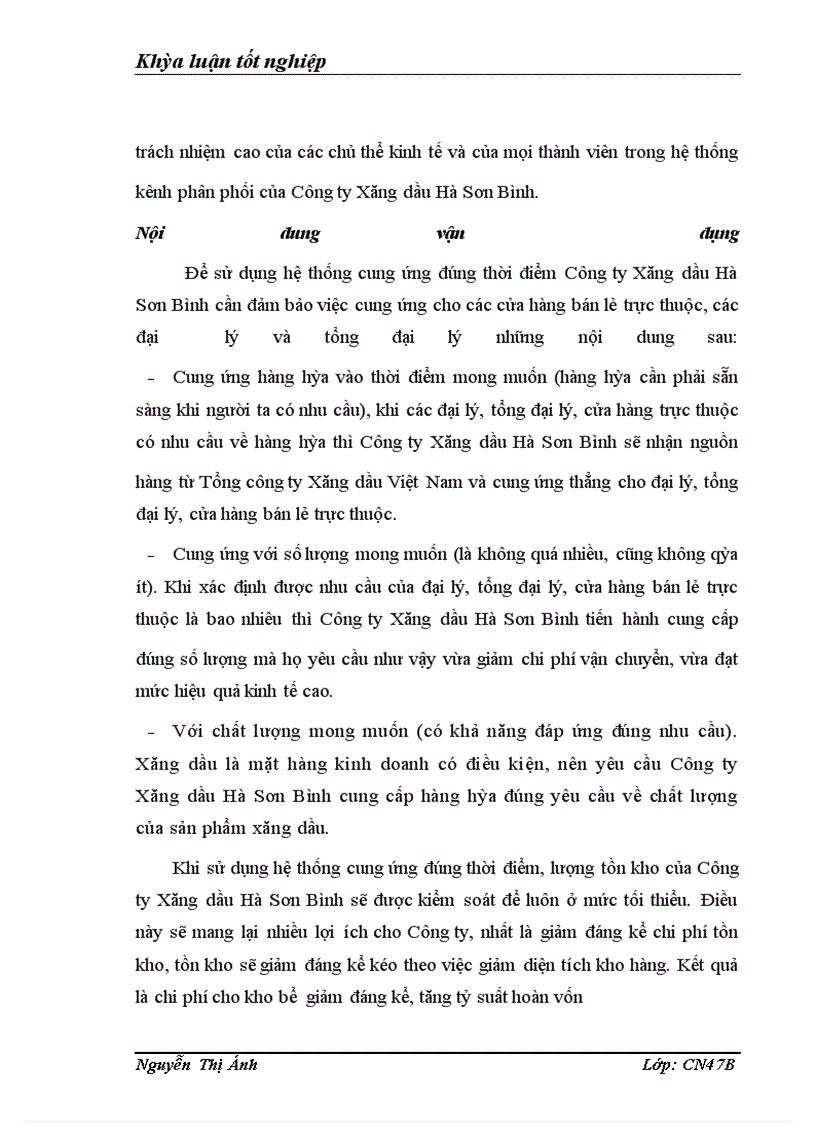 image for page Giải pháp hoàn thiện hệ thống kênh phân phối của Công ty Xăng dầu Hà Sơn Bình