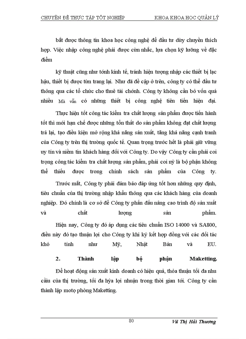 image for page Hoàn thiện công tác nghiên cứu và dự báo thị trường tại Công ty Cổ phần may Chiến Thắng