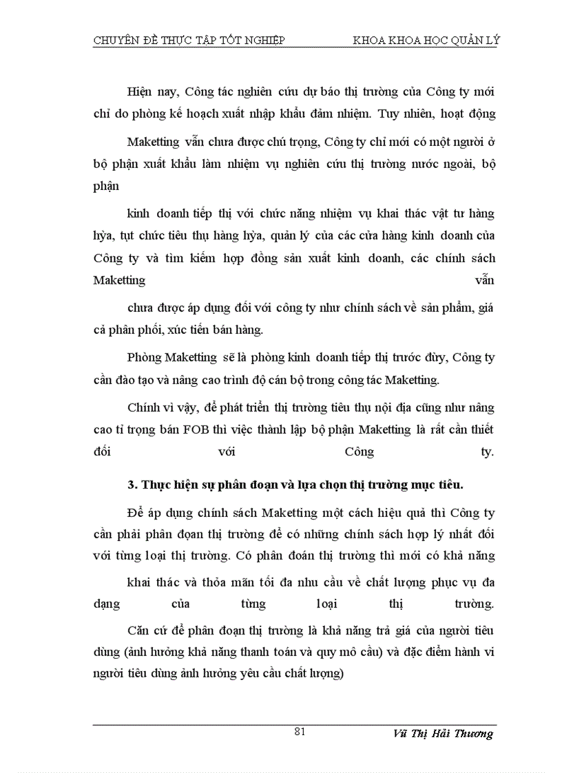 image for page Hoàn thiện công tác nghiên cứu và dự báo thị trường tại Công ty Cổ phần may Chiến Thắng