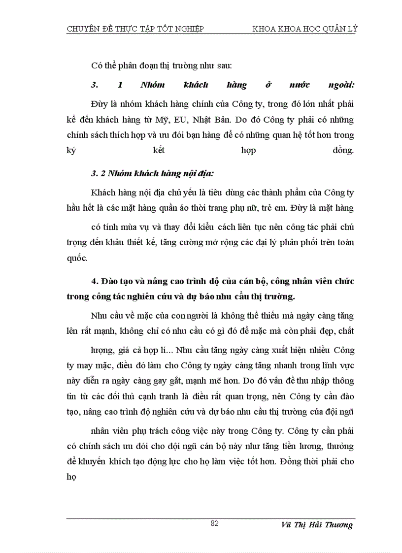 image for page Hoàn thiện công tác nghiên cứu và dự báo thị trường tại Công ty Cổ phần may Chiến Thắng