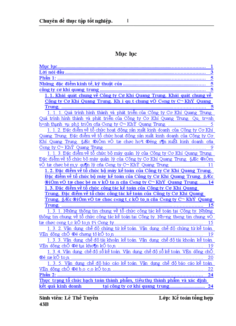 image for page Hoàn thiện hạch toán thành phẩm, tiêu thụ thành phẩm và xác định kết quả kinh doanh tại Công ty Cơ Khí Quang Trung