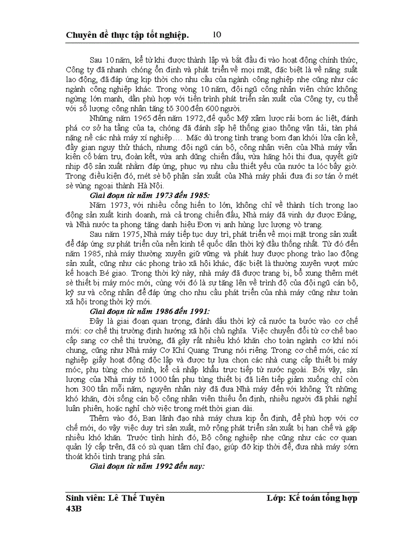 image for page Hoàn thiện hạch toán thành phẩm, tiêu thụ thành phẩm và xác định kết quả kinh doanh tại Công ty Cơ Khí Quang Trung
