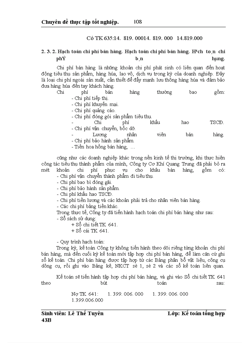 image for page Hoàn thiện hạch toán thành phẩm, tiêu thụ thành phẩm và xác định kết quả kinh doanh tại Công ty Cơ Khí Quang Trung