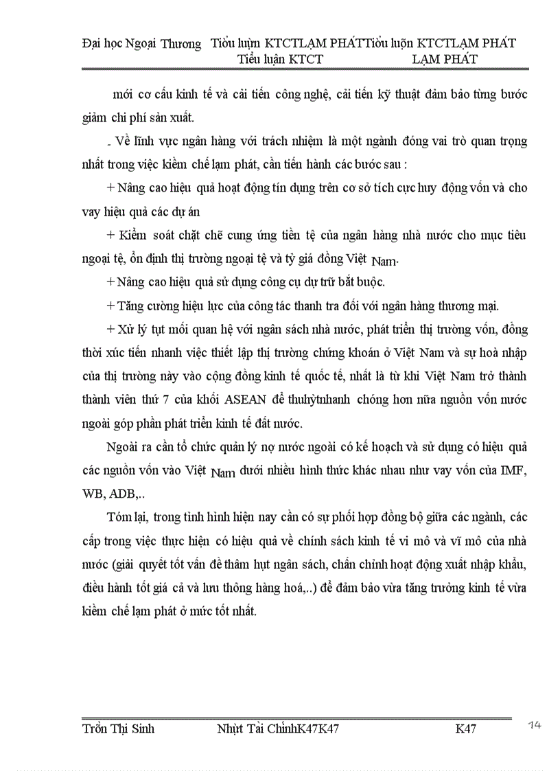 image for page Thực trạng lạm phát và mối quan hệ giữa lạm phát và tăng trưởng kinh tế ở Việt Nam.