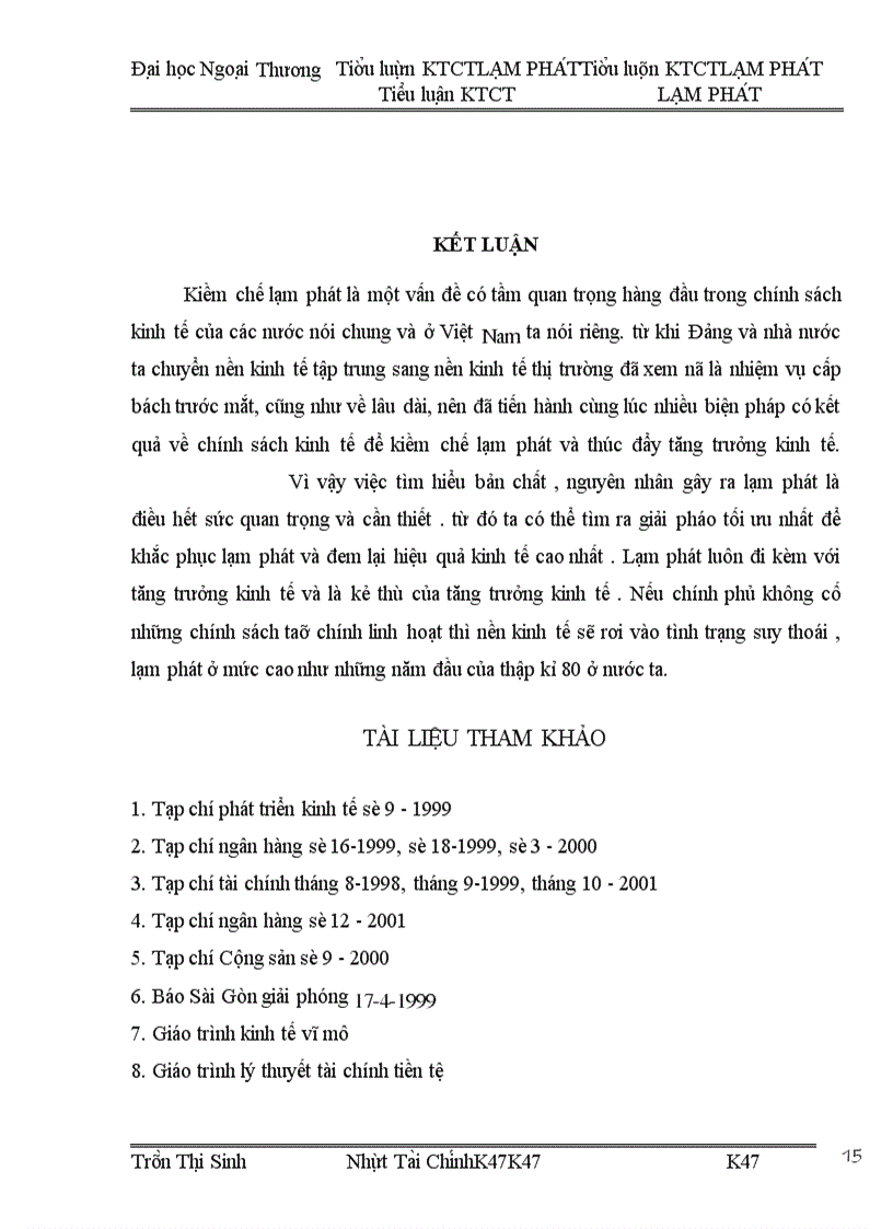 image for page Thực trạng lạm phát và mối quan hệ giữa lạm phát và tăng trưởng kinh tế ở Việt Nam.