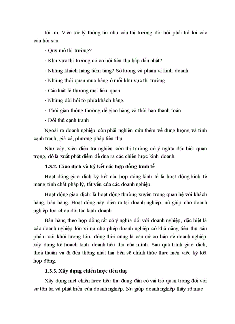 image for page Phân tích thực trạng thị trường tiêu thụ sản phẩm của xí nghiệp và đề xuất một số biện pháp