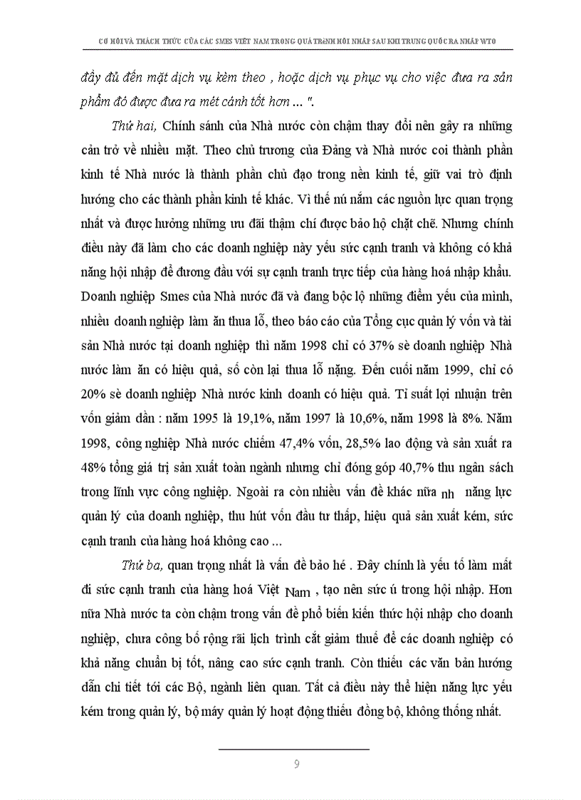 image for page Bàn về những cơ hội và thách thức của các doanh nghiệp vừa và nhỏ Việt Nam trong quá trình hội nhập sau khi Trung Quốc gia nhập WTO