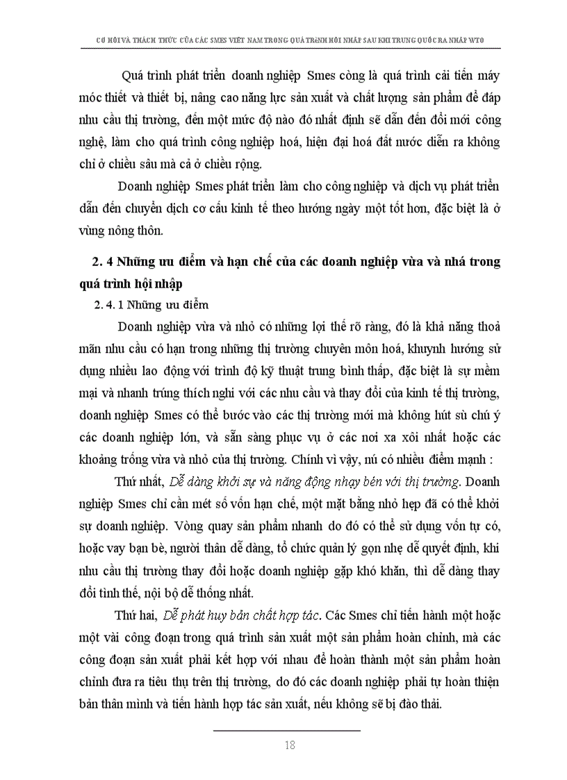 image for page Bàn về những cơ hội và thách thức của các doanh nghiệp vừa và nhỏ Việt Nam trong quá trình hội nhập sau khi Trung Quốc gia nhập WTO