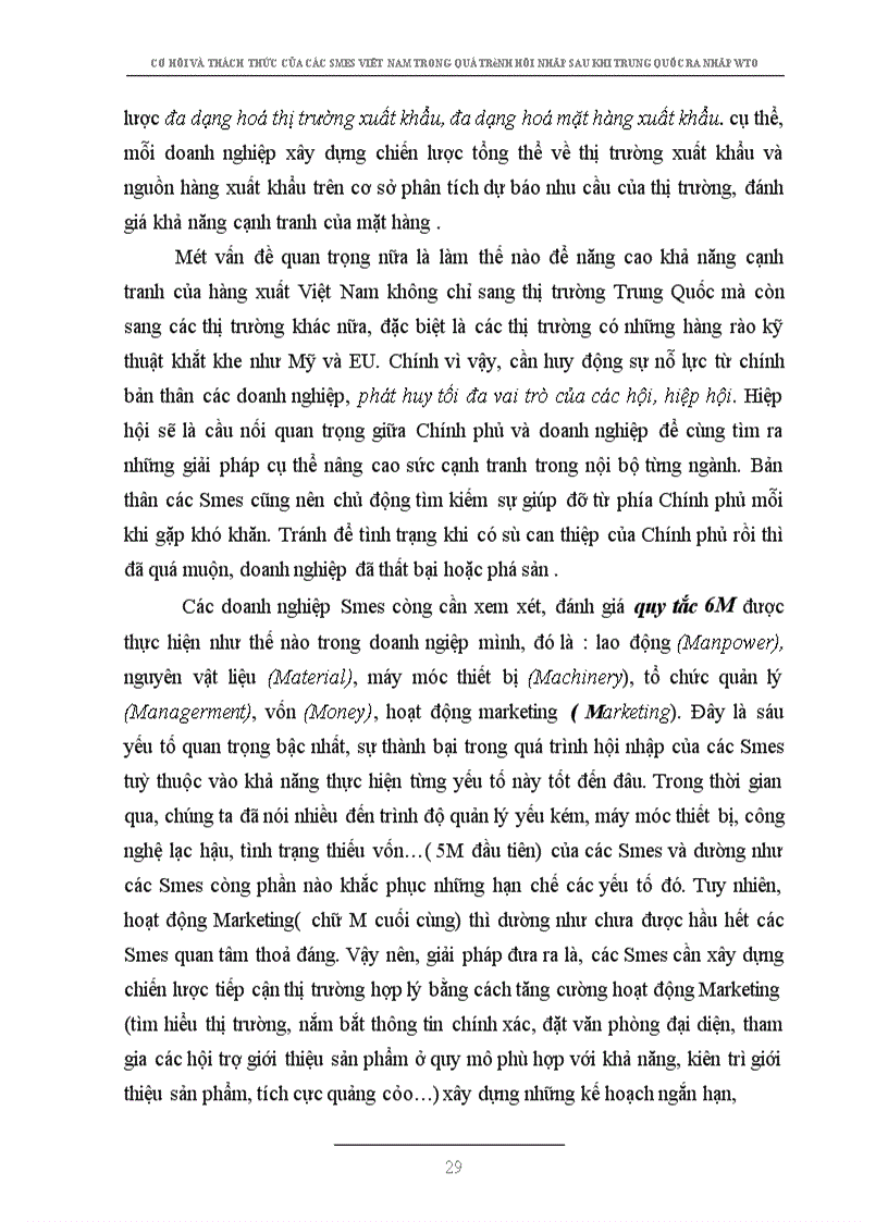 image for page Bàn về những cơ hội và thách thức của các doanh nghiệp vừa và nhỏ Việt Nam trong quá trình hội nhập sau khi Trung Quốc gia nhập WTO