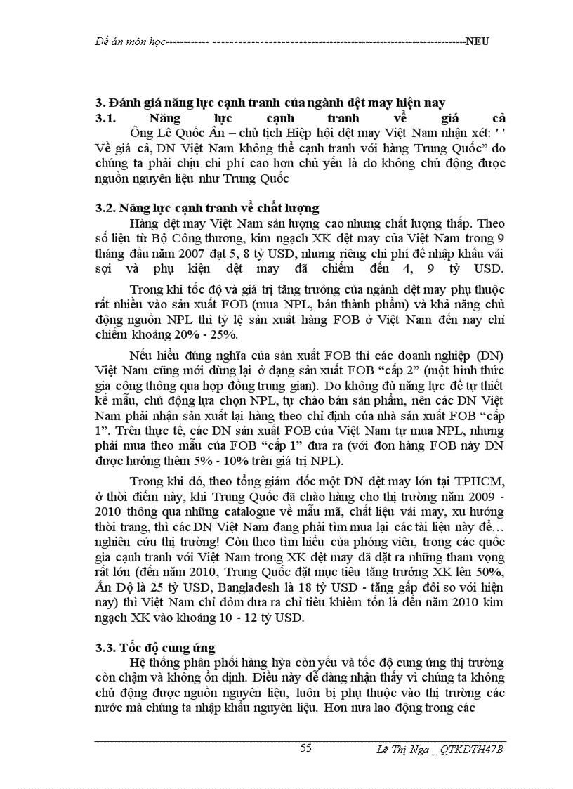 image for page Nâng cao năng lực cạnh tranh ngành dệt may Việt Nam