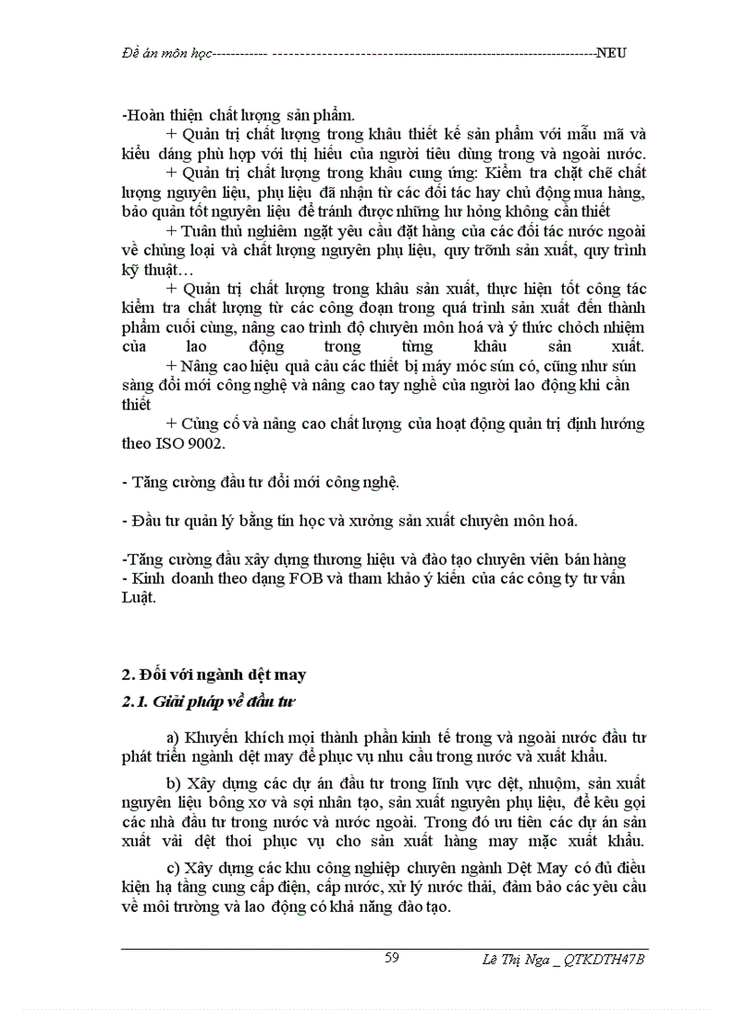 image for page Nâng cao năng lực cạnh tranh ngành dệt may Việt Nam