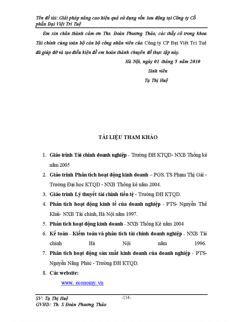 image for page Giải pháp nâng cao hiệu quả sử dụng vốn lưu động tại Công ty Cố phần Đại Việt Trí Tuệ