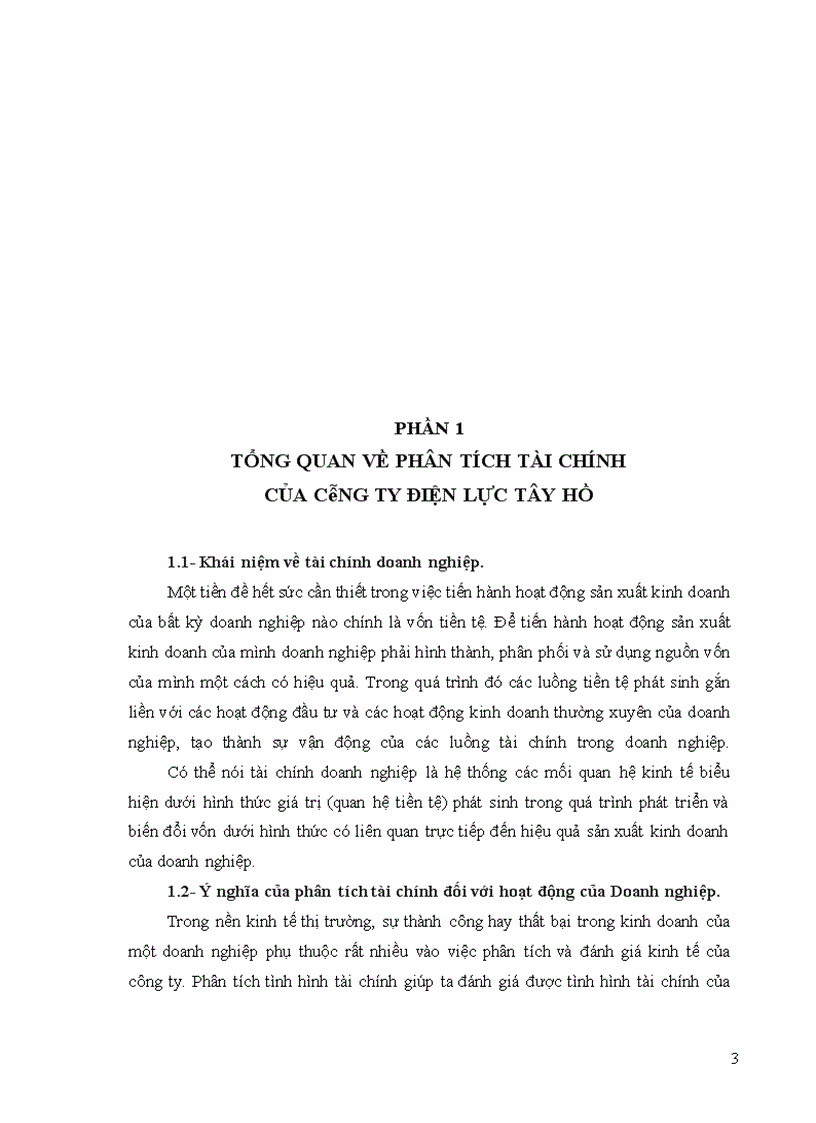 image for page Gải pháp nâng cao hiệu qủa chất lượng phân tích tài chính của Công ty Điện lực Tây Hồ