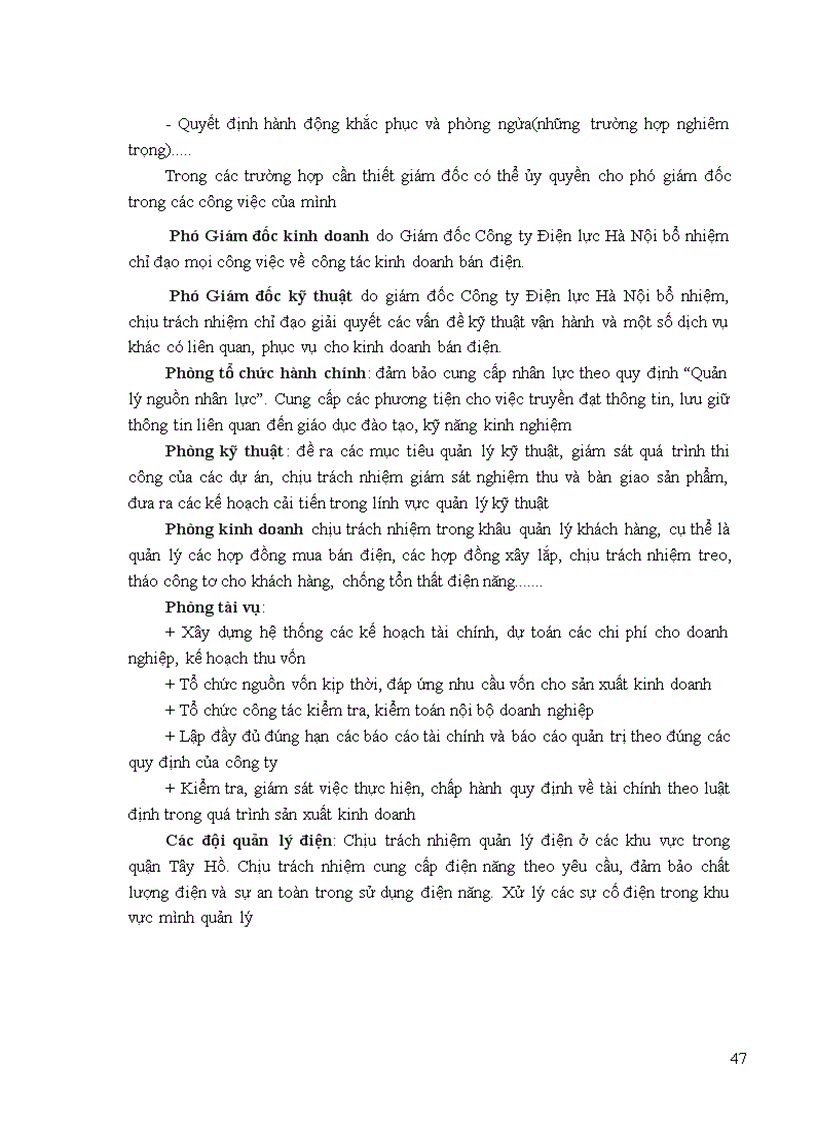 image for page Gải pháp nâng cao hiệu qủa chất lượng phân tích tài chính của Công ty Điện lực Tây Hồ