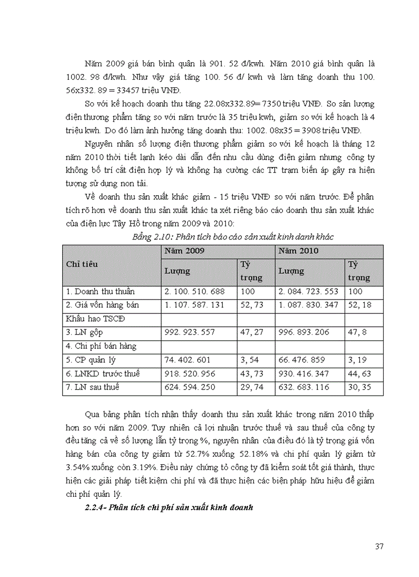 image for page Gải pháp nâng cao hiệu qủa chất lượng phân tích tài chính của Công ty Điện lực Tây Hồ