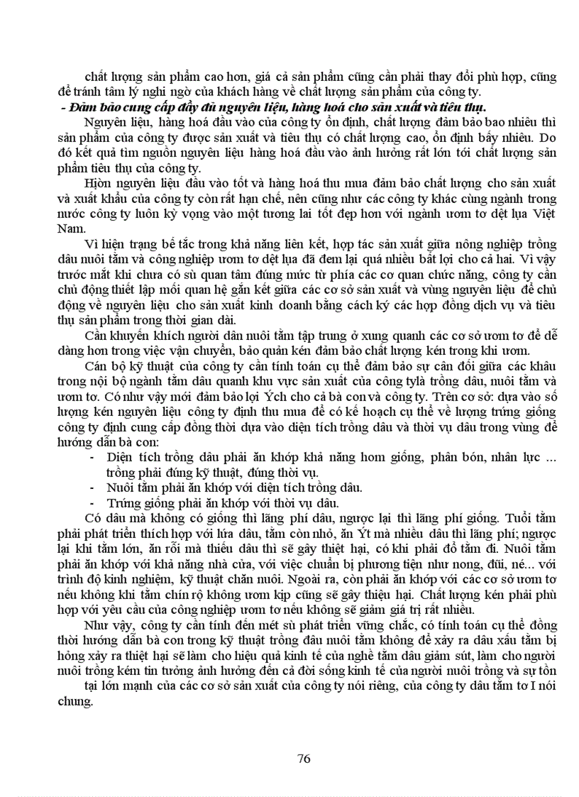 image for page Một số giải pháp thúc đẩy hoạt động xuất khẩu ở công ty dâu tằm tơ I- Hà Nội