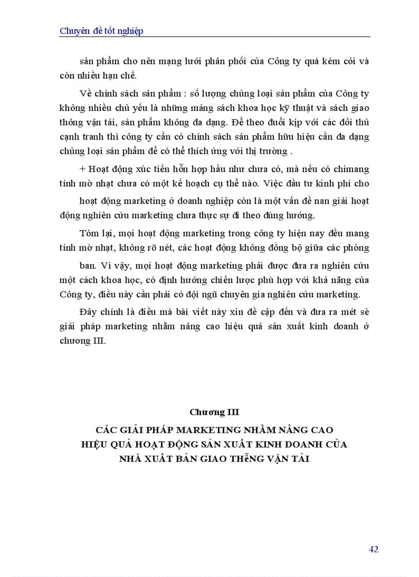 image for page Một số giải pháp marketing nhằm nâng cao hiệu quả sản xuất kinh doanh của Nhà xuất bản Giao thông vận tải