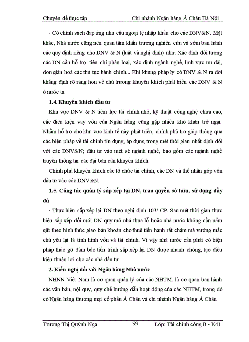 image for page Giải pháp nâng cao chất lượng tín dụng đối với DNV&N tại Ngân hàng á Châu- Chi nhánh Hà Nội