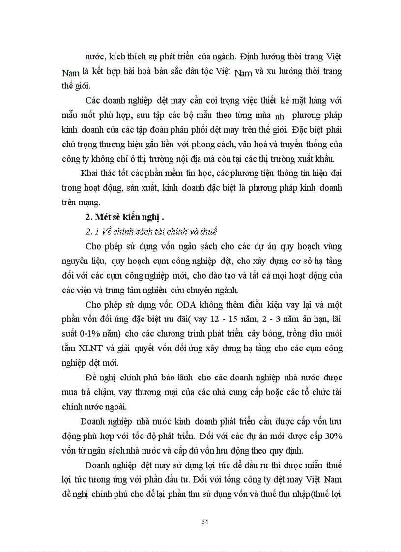 image for page Báo cáo thực tập tại Tổng công ty dệt may Việt nam