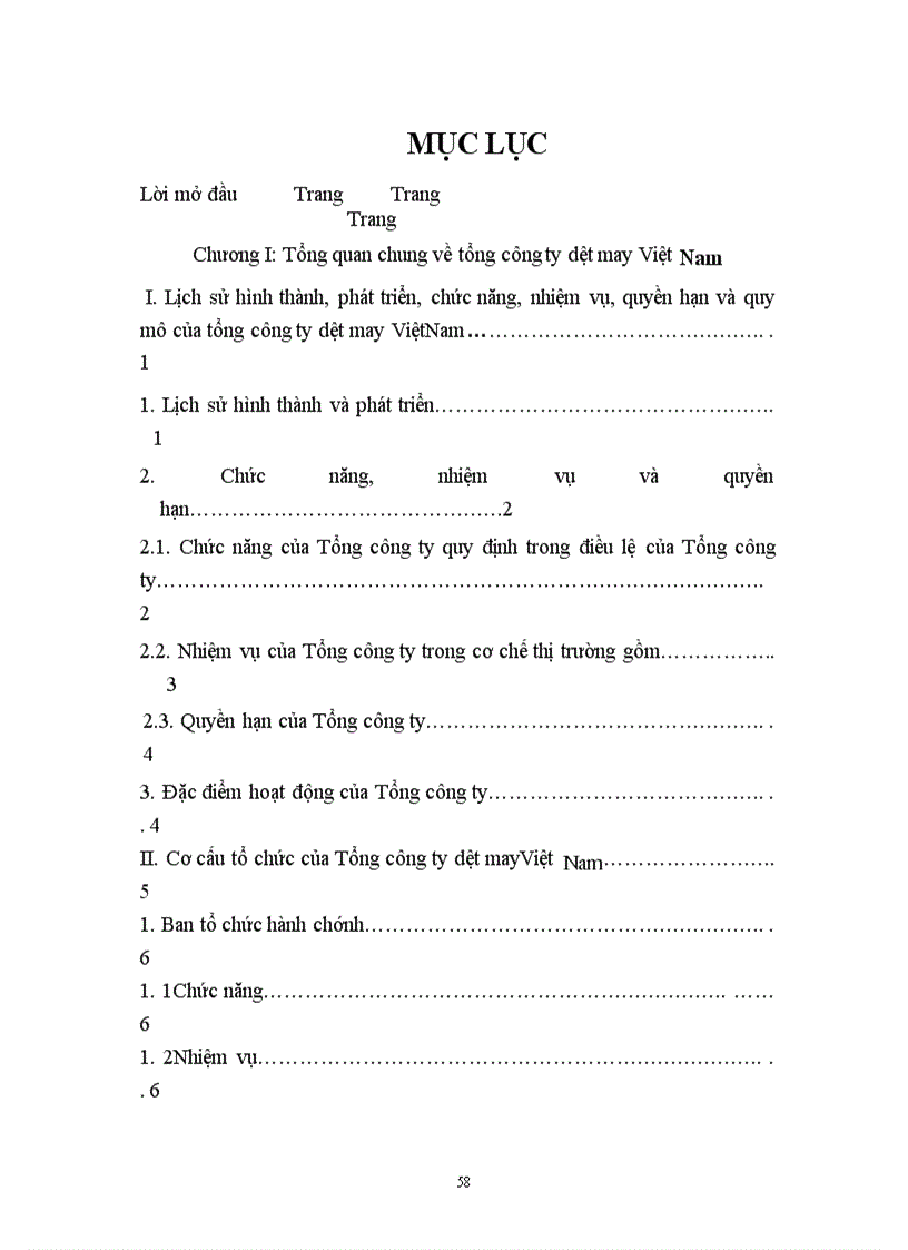 image for page Báo cáo thực tập tại Tổng công ty dệt may Việt nam