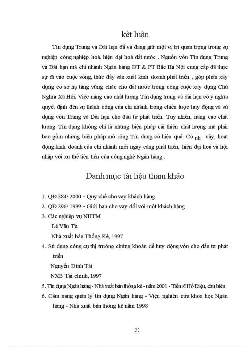 image for page Giải pháp nâng cao chất lượng Tín dụng Trung và Dài hạn tại chi nhánh Ngân hàng Đầu Tư và Phát Triển Bắc Hà Nội