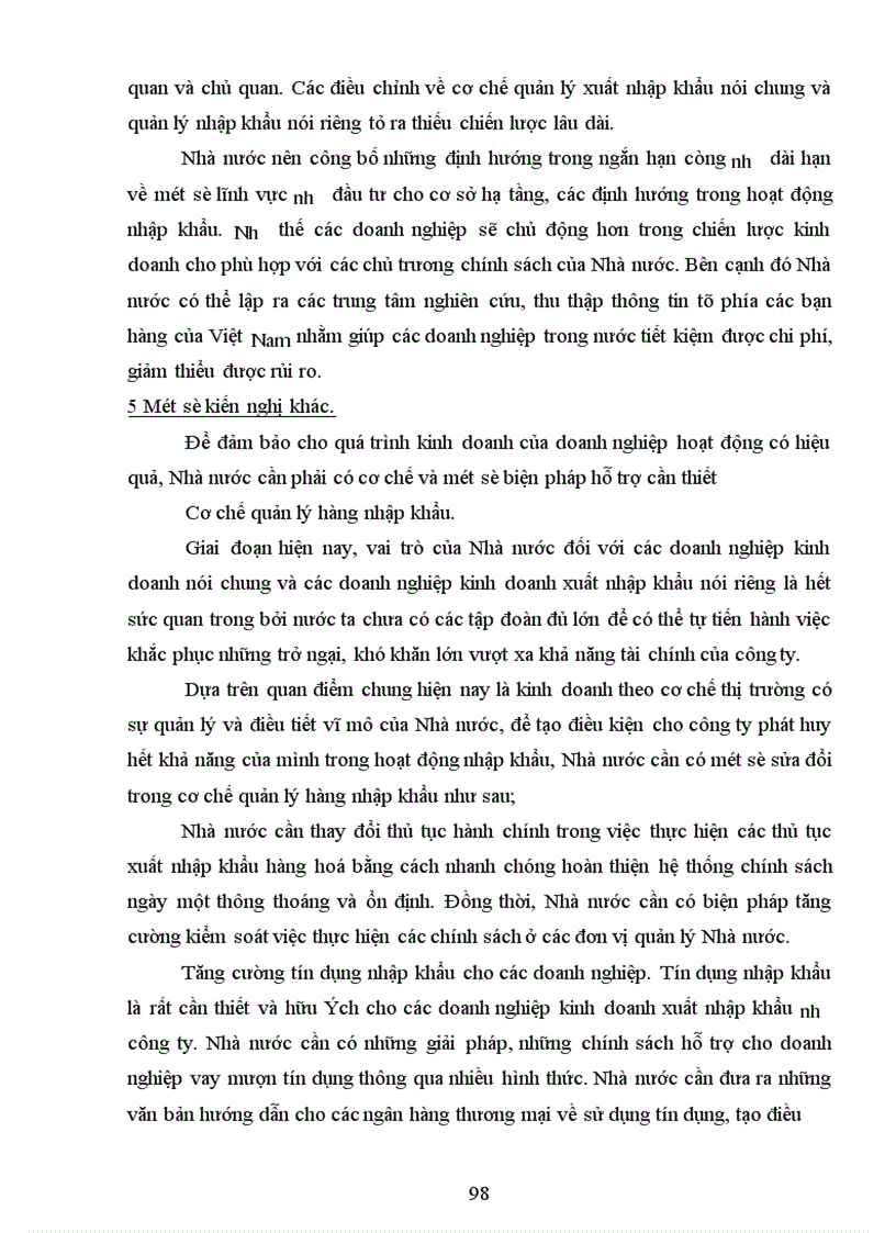 image for page Hoạt động nhập khẩu của Công ty TNHH Thương Mại & Sản Xuất Việt Trung, thực trạng và giải pháp