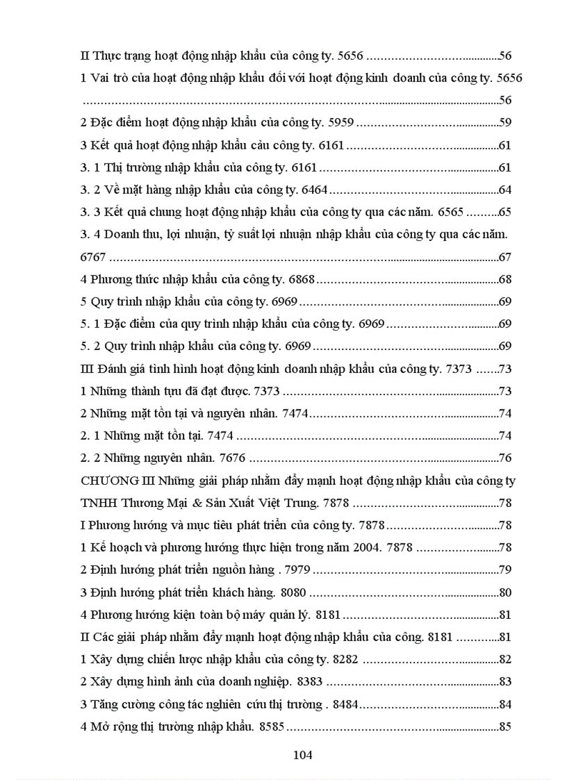 image for page Hoạt động nhập khẩu của Công ty TNHH Thương Mại & Sản Xuất Việt Trung, thực trạng và giải pháp