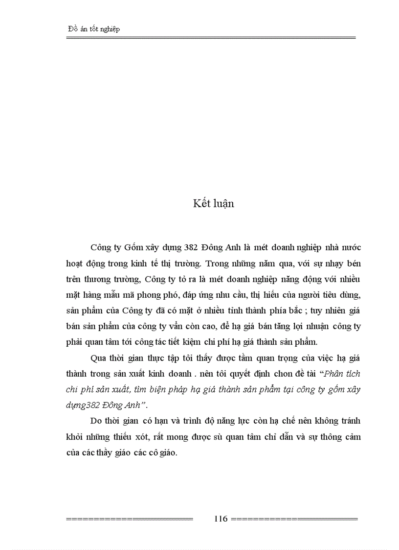 image for page Phân tích chi phí sản xuất, tìm biện pháp hạ giá thành sản phẩm tại công ty gốm xây dựng382 Đông Anh