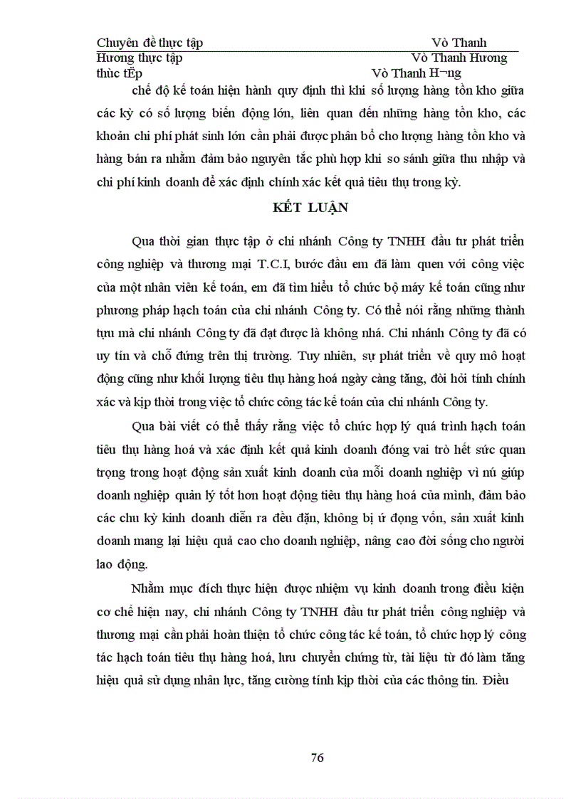 image for page Hoàn thiện công tác hạch toán tiêu thụ hàng hoá và xác định kết quả tiêu thụ tại chi nhánh công ty TNHH đầu tư phát triển công nghiệp và thương mại T.C.I
