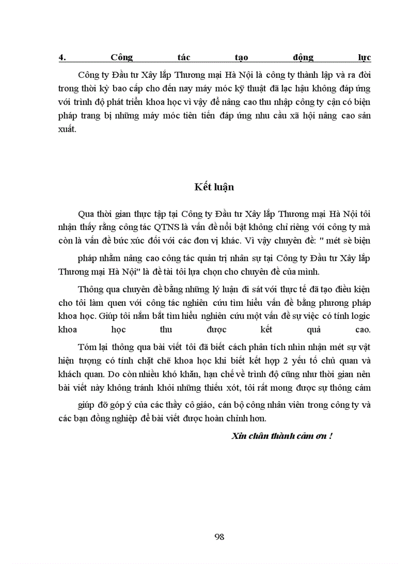 image for page Một số biện pháp nhằm nâng cao công tác QTNS tại Công ty Đầu tư Xây lắp Thương mại Hà Nội
