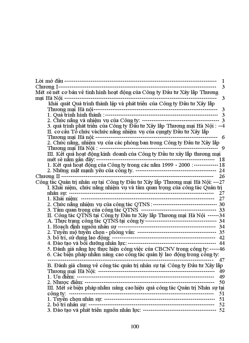 image for page Một số biện pháp nhằm nâng cao công tác QTNS tại Công ty Đầu tư Xây lắp Thương mại Hà Nội
